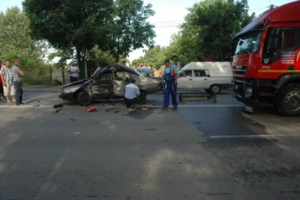 Accident rutier grav pe bulevardul Aurel Vlaicu!